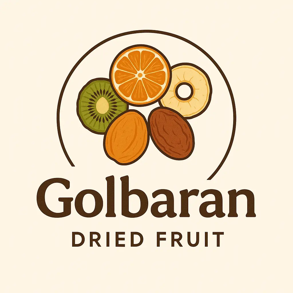لوگوی برند میوه خشک گلباران