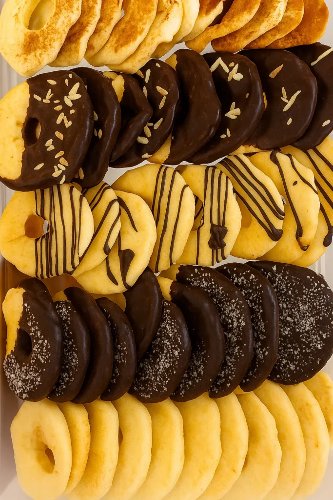 تصویر سیب خشک شکلاتی خوشمزه گلباران